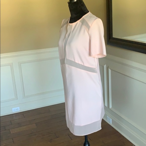 NWOT ASOS Short Sleeve Light Pink Sheath Dress - Picture 3 of 8